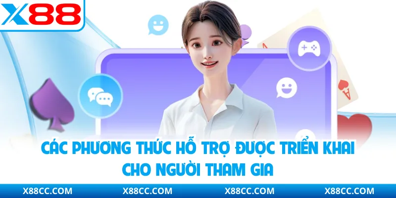 Các phương thức hỗ trợ được triển khai cho người tham gia